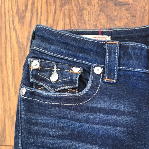 True Religion Distressed Stella Skinny Jeans EUC - Women's Size 28 - Picture 5 of 14